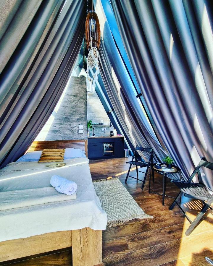 Glamping A Frame Heated Pool Luxury tent